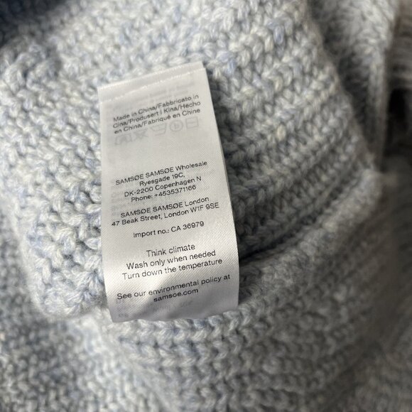 SAMSOE SAMSOE Women Kei turtleneck 11250 Color Gray Dawn Size Medium - Picture 14 of 14